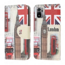 Custodia in pelle Xiaomi Redmi Note 10 / 10S Vita Londinese