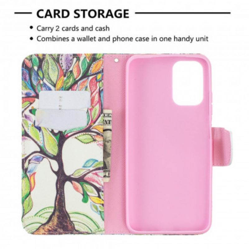 Folio Cover Xiaomi Redmi Note 10 / 10S Albero Colorato