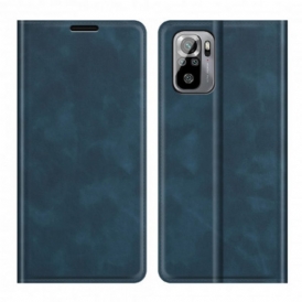 Folio Cover Xiaomi Redmi Note 10 / 10S Custodia in pelle Tocco Di Pelle