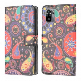 Folio Cover Xiaomi Redmi Note 10 / 10S Disegno Della Galassia