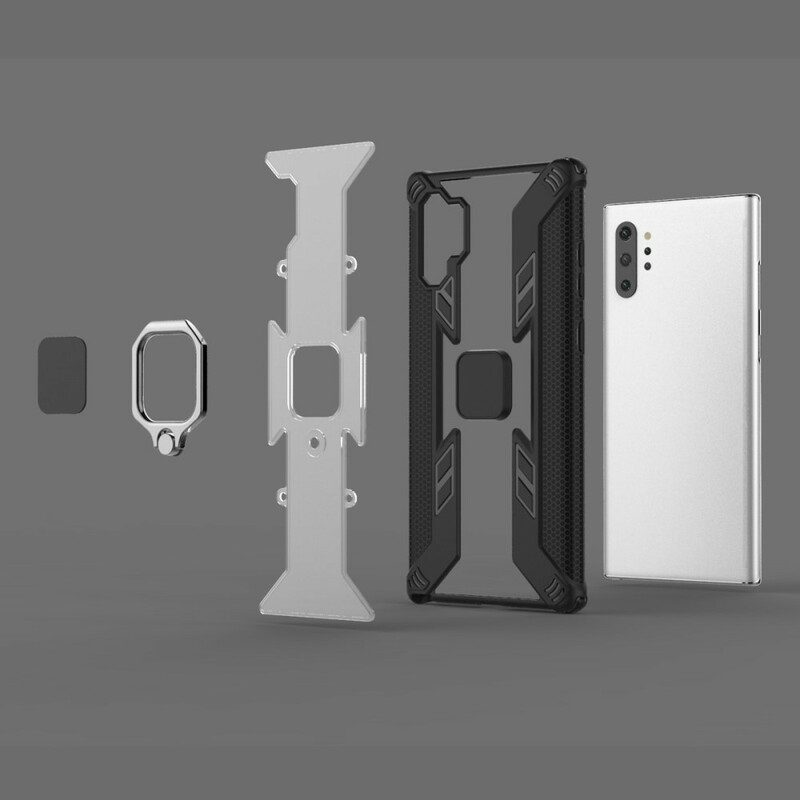 Cover Samsung Galaxy Note 10 Guerriero Con Anello