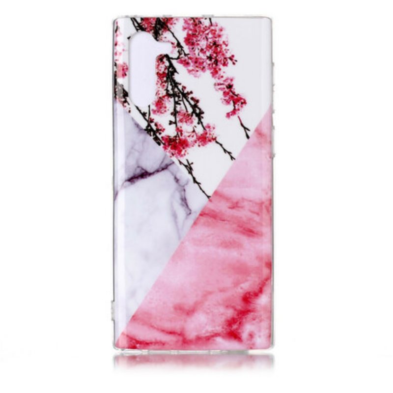 Cover Samsung Galaxy Note 10 Incredibile Marmo Floreale