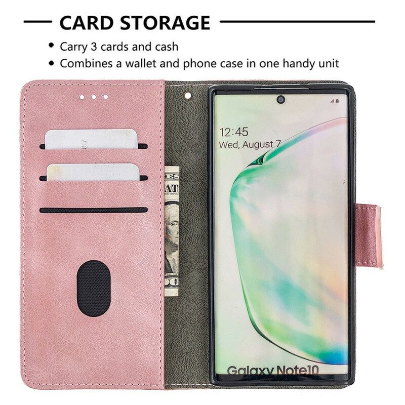 Custodia in pelle Samsung Galaxy Note 10 Classico Effetto Pelle Di Coccodrillo