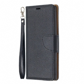 Custodia in pelle Samsung Galaxy Note 10 Folio Cover Litchi Rabat Obliquo