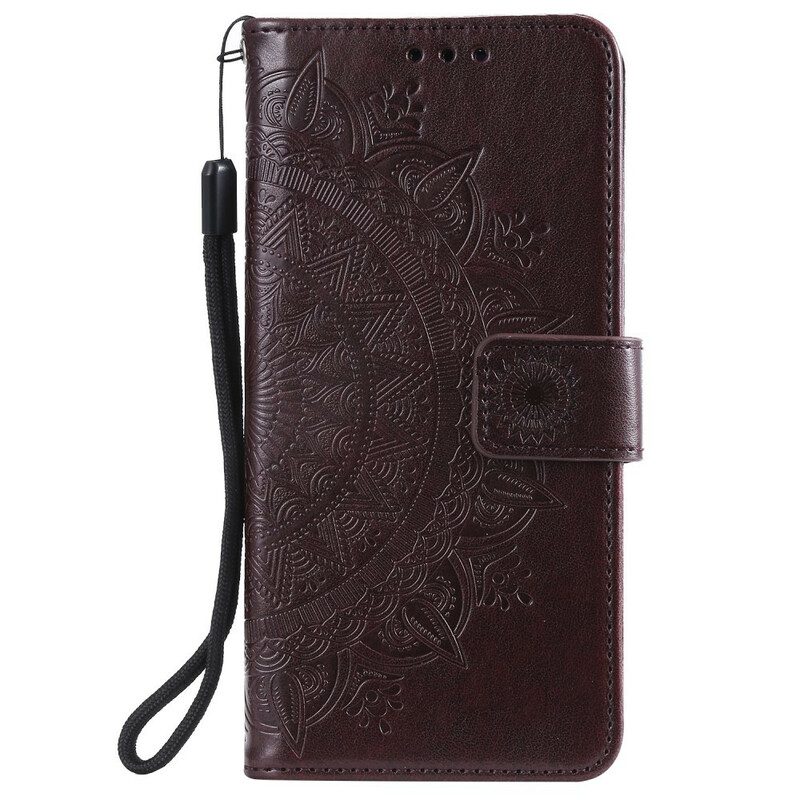 Custodia in pelle Samsung Galaxy Note 10 Mandala Del Sole