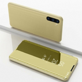 Custodia Samsung Galaxy Note 10 Specchio Ed Ecopelle