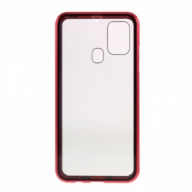 Cover Samsung Galaxy M31 Bordi In Metallo E Vetro Temperato