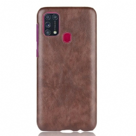 Cover Samsung Galaxy M31 Litchi Performance Effetto Pelle