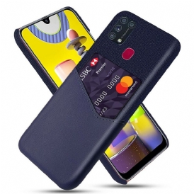 Cover Samsung Galaxy M31 Titolare Della Carta Ksq
