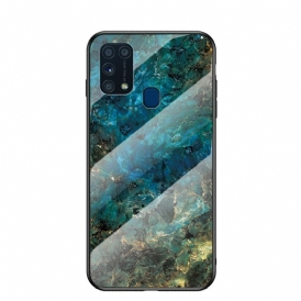 Cover Samsung Galaxy M31 Vetro Temperato Di Colore Premium