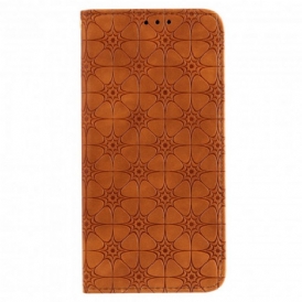 Folio Cover Samsung Galaxy M31 Custodia in pelle Fiori Barocchi