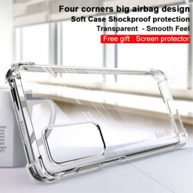 Cover Motorola Edge 20 Trasparente Con Imak Screen Film