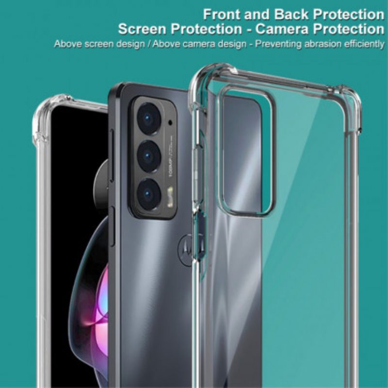 Cover Motorola Edge 20 Trasparente Con Imak Screen Film