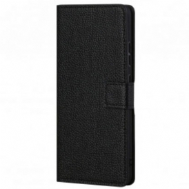 Custodia in pelle Motorola Edge 20 Effetto Pelle Grana Litchi