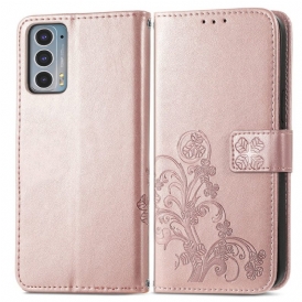 Custodia in pelle Motorola Edge 20 Quadrifoglio