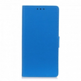 Folio Cover Motorola Edge 20 Classico Effetto Pelle