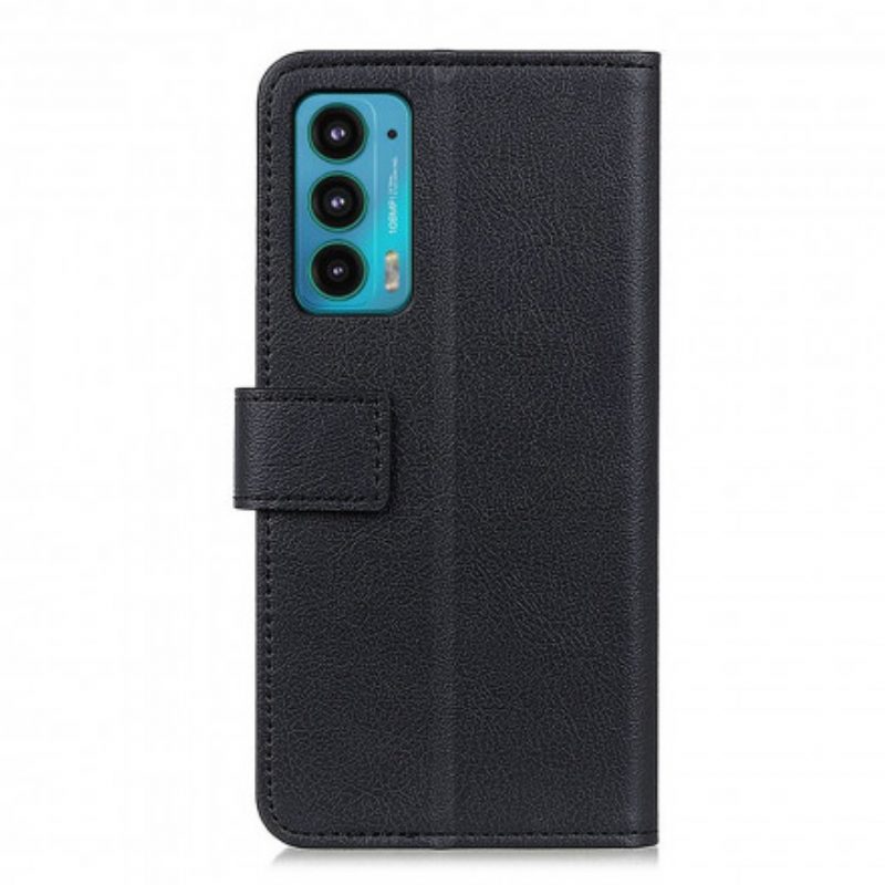 Folio Cover Motorola Edge 20 Classico Effetto Pelle
