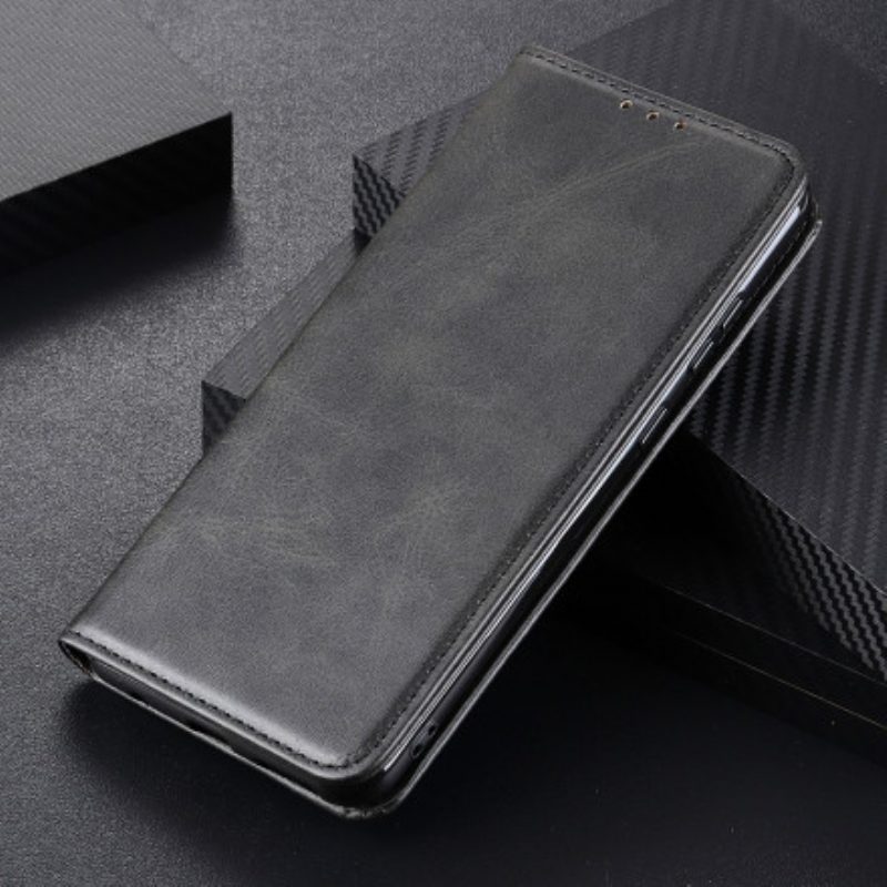 Folio Cover Motorola Edge 20 Custodia in pelle Design In Pelle Crosta