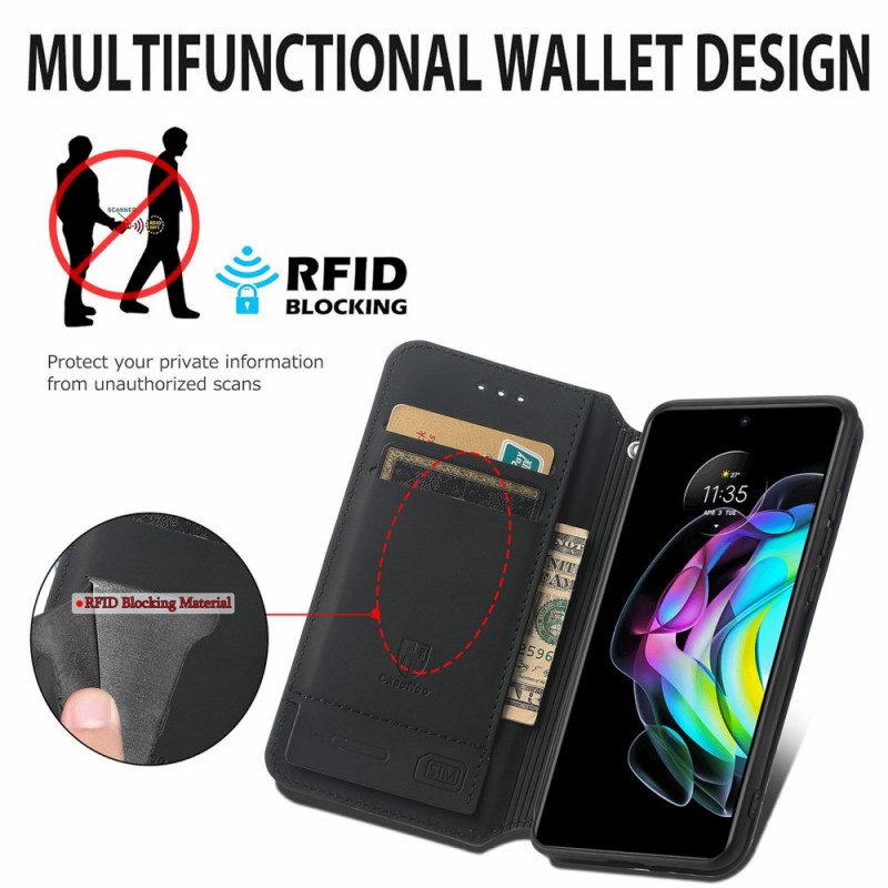Folio Cover Motorola Edge 20 Custodia in pelle Sorprendente Motivo Colorato