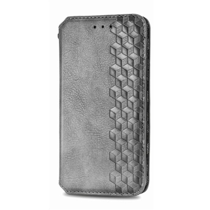 Folio Cover Motorola Edge 20 Custodia in pelle Texture Diamante Effetto Pelle