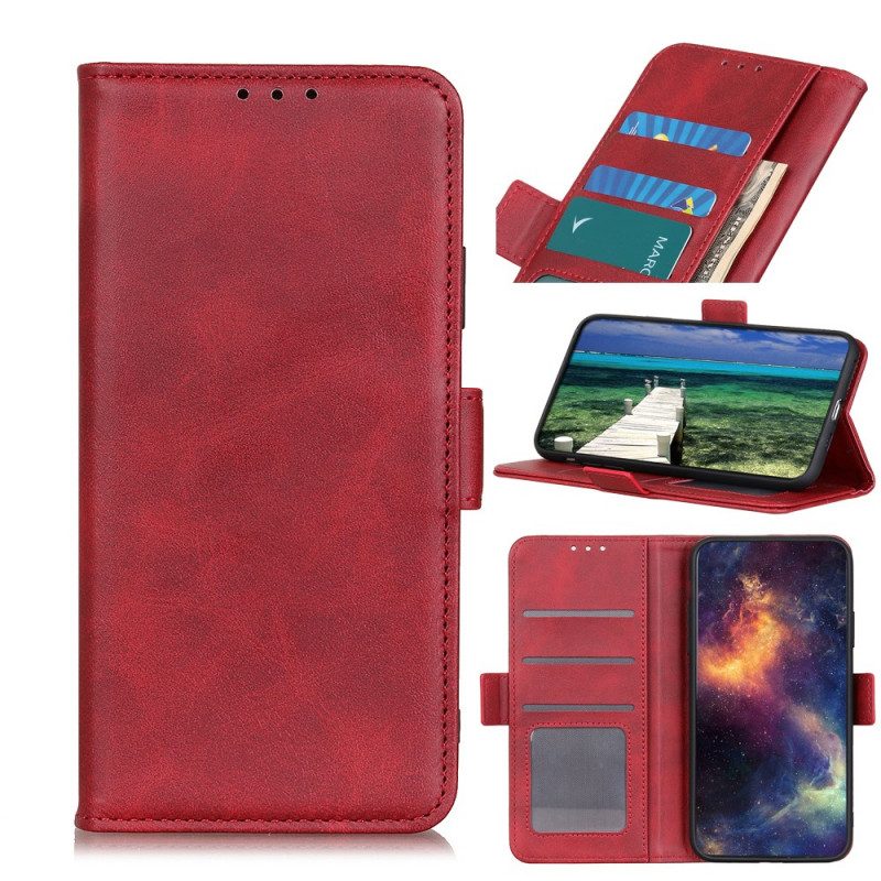 Custodia in pelle Huawei Nova 8i Folio Cover Doppio Lembo