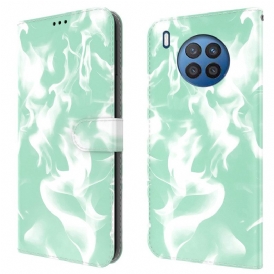 Custodia in pelle Huawei Nova 8i Modello Astratto