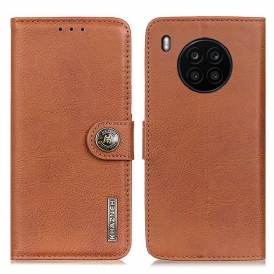 Custodia in pelle Huawei Nova 8i Similpelle Khazneh