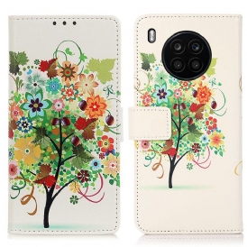 Folio Cover Huawei Nova 8i Albero In Fiore