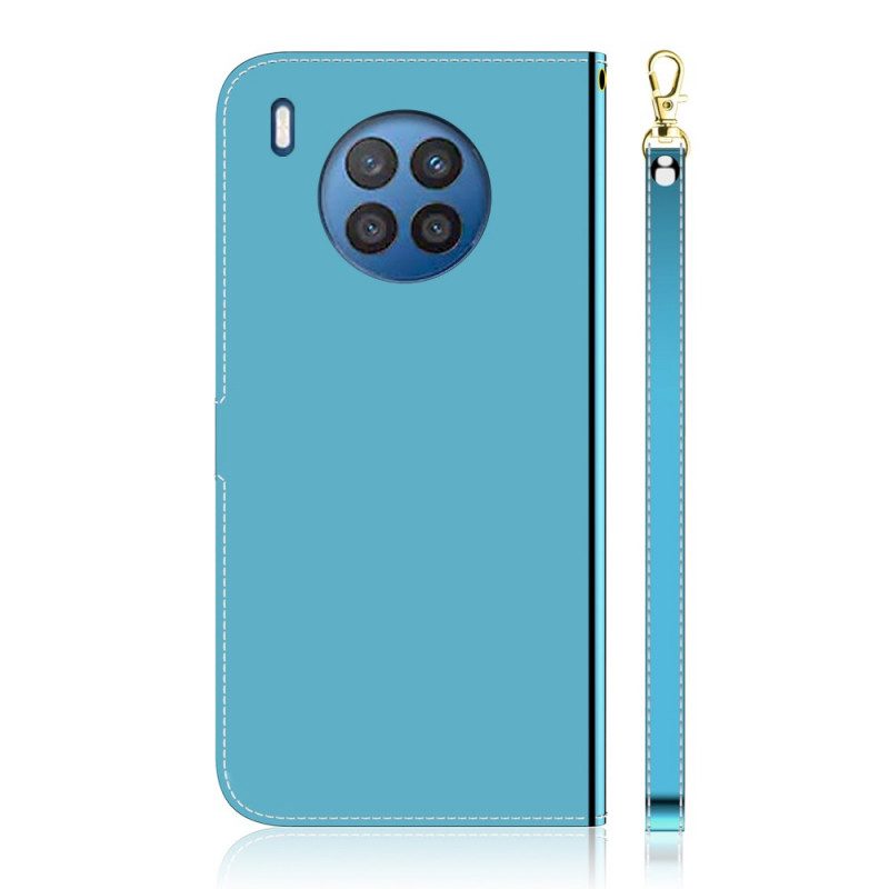 Folio Cover Huawei Nova 8i Copri Specchietto In Ecopelle