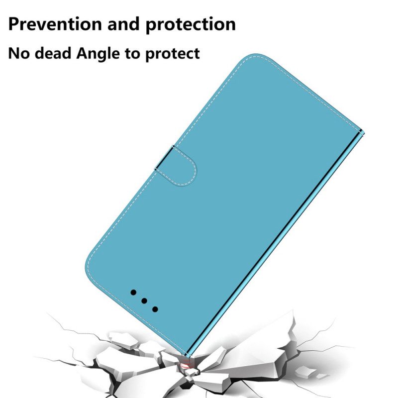Folio Cover Huawei Nova 8i Copri Specchietto In Ecopelle
