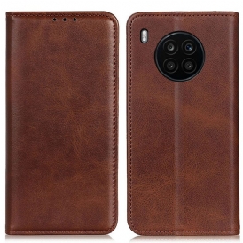 Folio Cover Huawei Nova 8i Custodia in pelle Pelle Crosta Eleganza