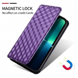 Folio Cover Huawei Nova 8i Custodia in pelle Effetto Pelle Diamante