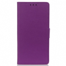 Folio Cover Huawei Nova 8i Semplice Effetto Pelle Lucida