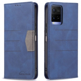 Folio Cover Vivo Y21s Custodia in pelle Colore Binfen