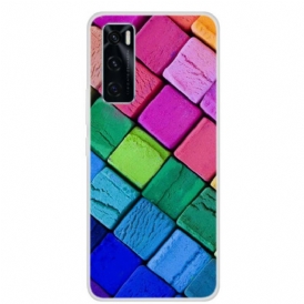 Cover Vivo Y70 Cubi Colorati