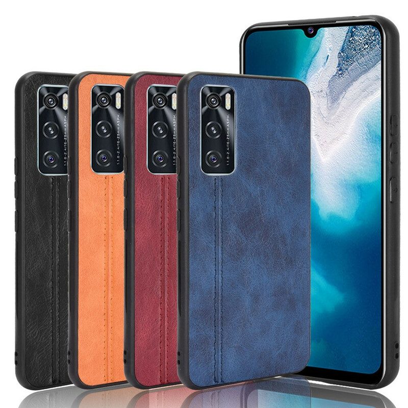 Cover Vivo Y70 Cuciture In Pelle Stile