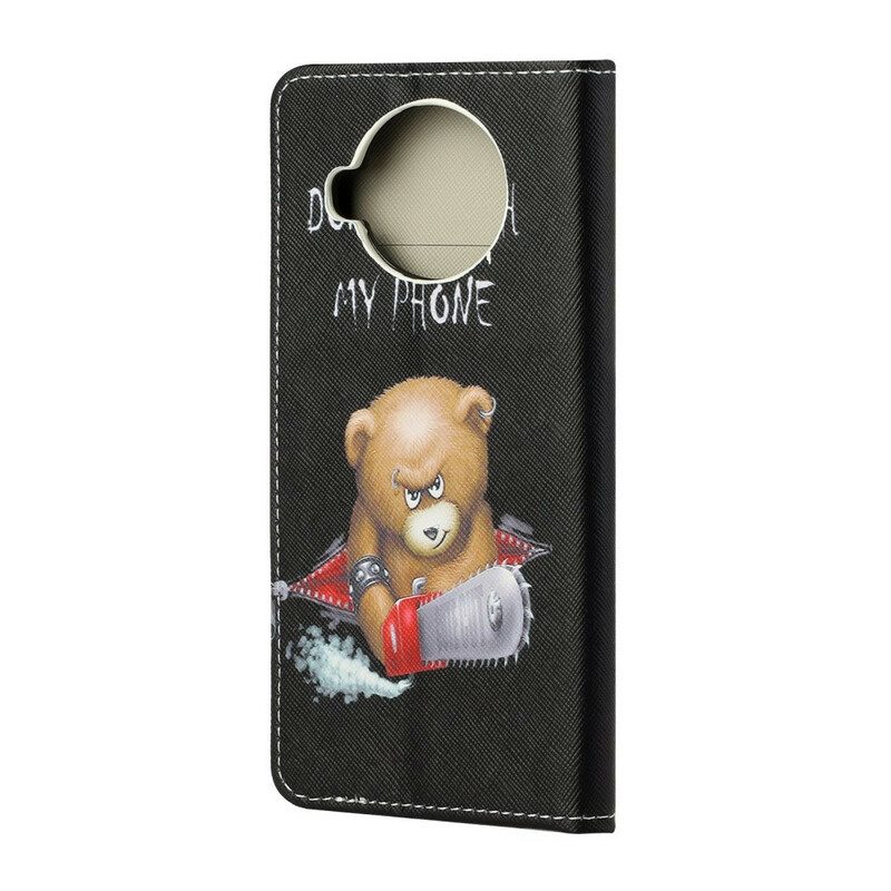 Custodia A Portafoglio Xiaomi Redmi Note 9 Pro 5G Orso Pericoloso