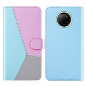 Custodia in pelle Xiaomi Redmi Note 9 Pro 5G Effetto Pelle Tricolore