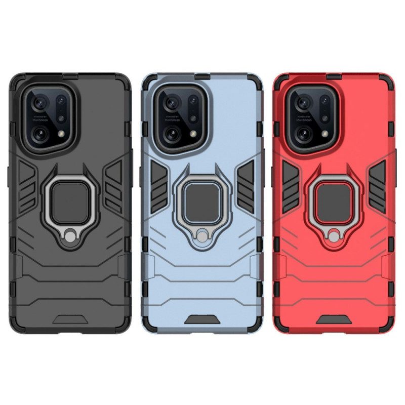 Cover Oppo Find X5 Anello Resistente