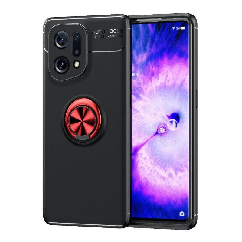 Cover Oppo Find X5 Anello Rotante