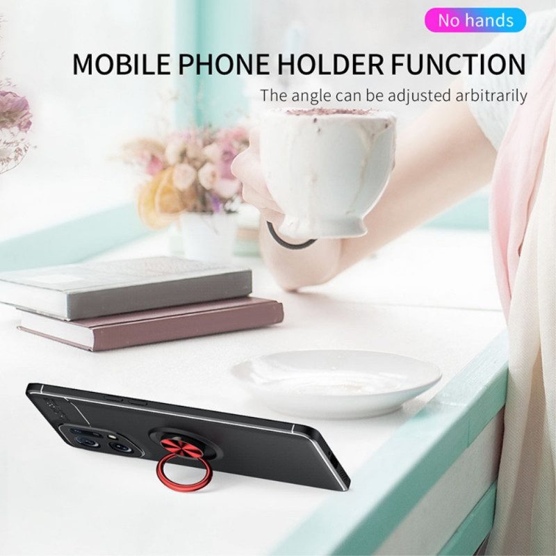 Cover Oppo Find X5 Anello Rotante
