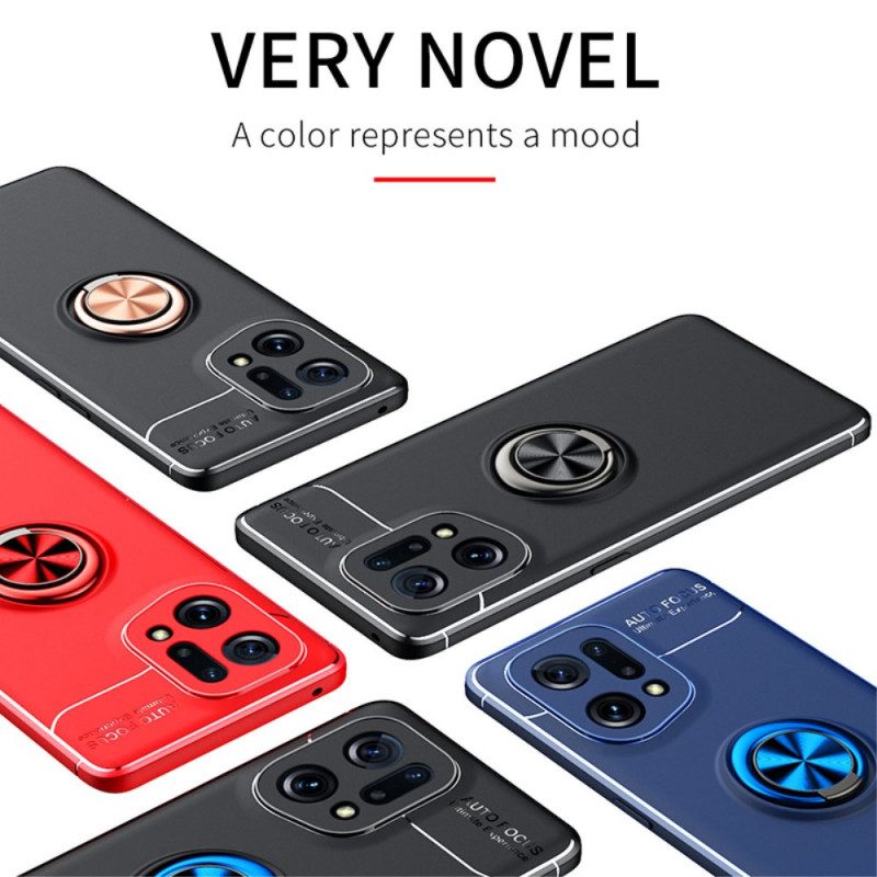 Cover Oppo Find X5 Anello Rotante