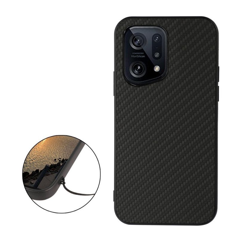 Cover Oppo Find X5 Fibra Di Carbonio