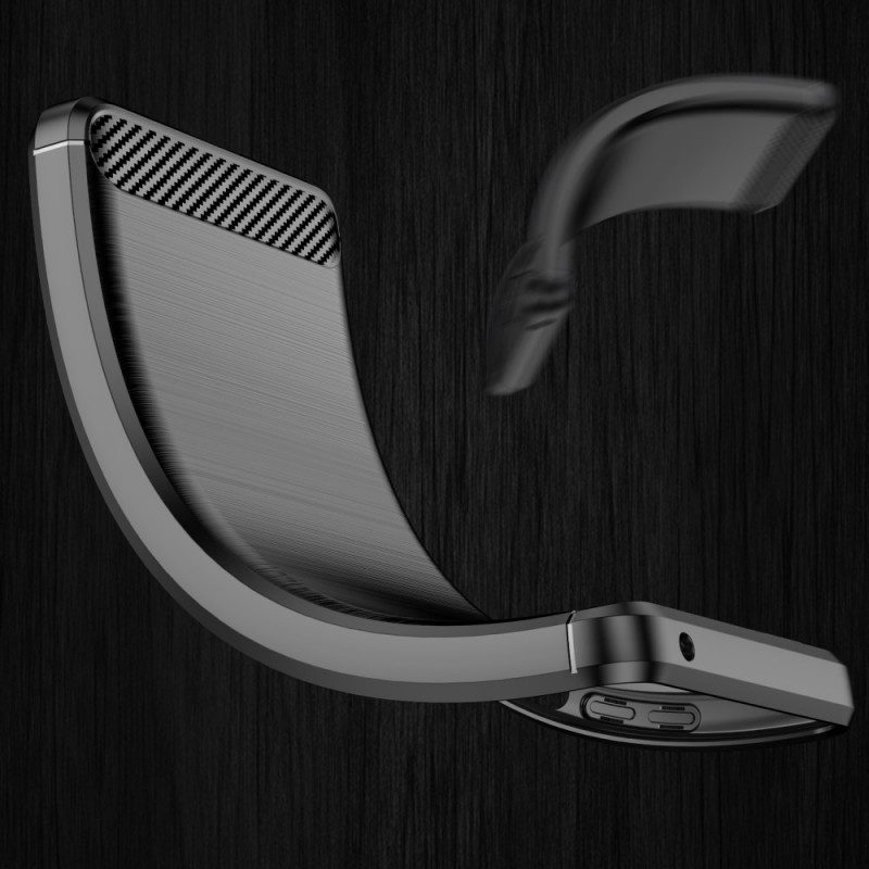 Cover Oppo Find X5 Fibra Di Carbonio Spazzolata