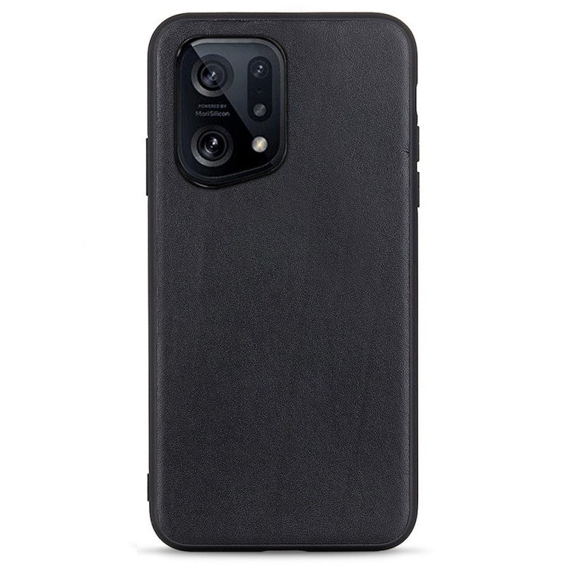 Cover Oppo Find X5 Pelle