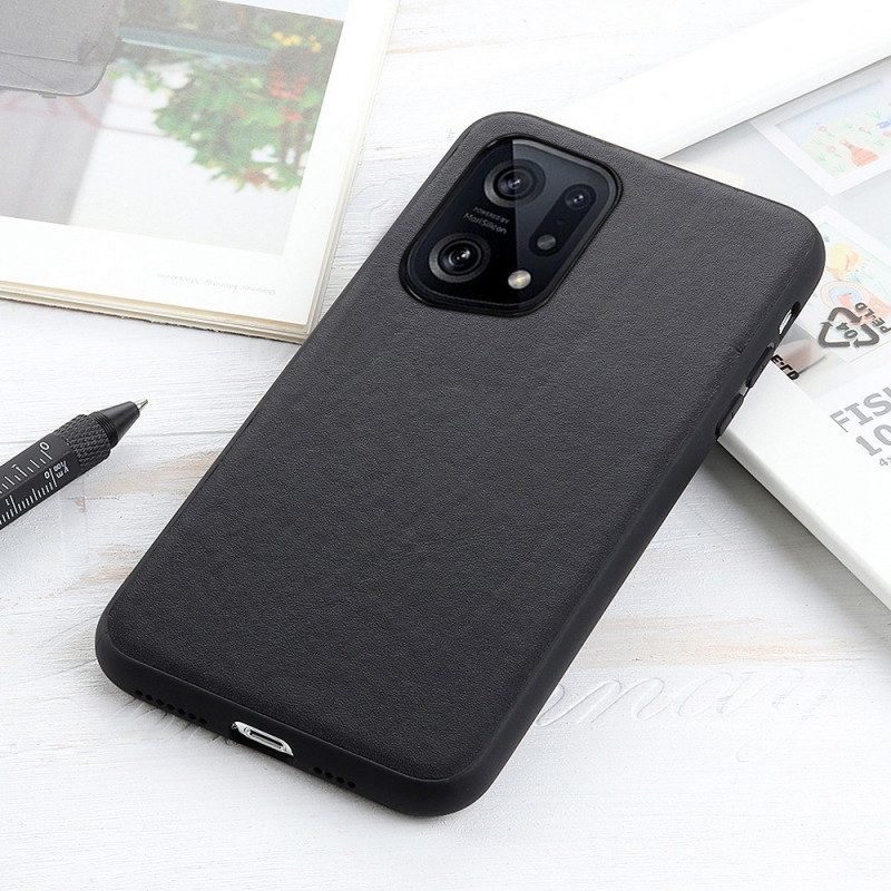 Cover Oppo Find X5 Pelle
