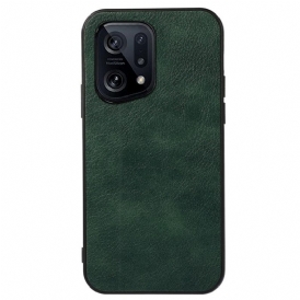Cover Oppo Find X5 Stile In Pelle Litch