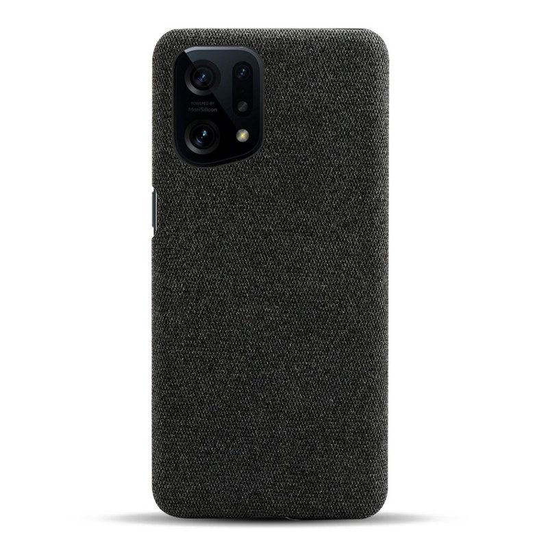 Cover Oppo Find X5 Tessuto Di Classe