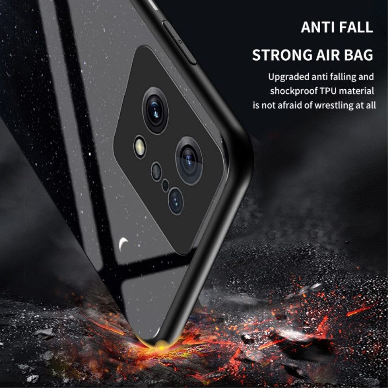 Cover Oppo Find X5 Vetro Temperato In Marmo