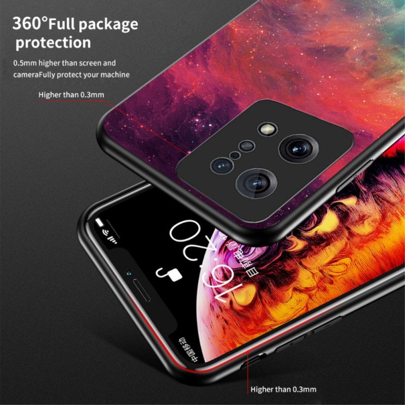 Cover Oppo Find X5 Vetro Temperato In Marmo